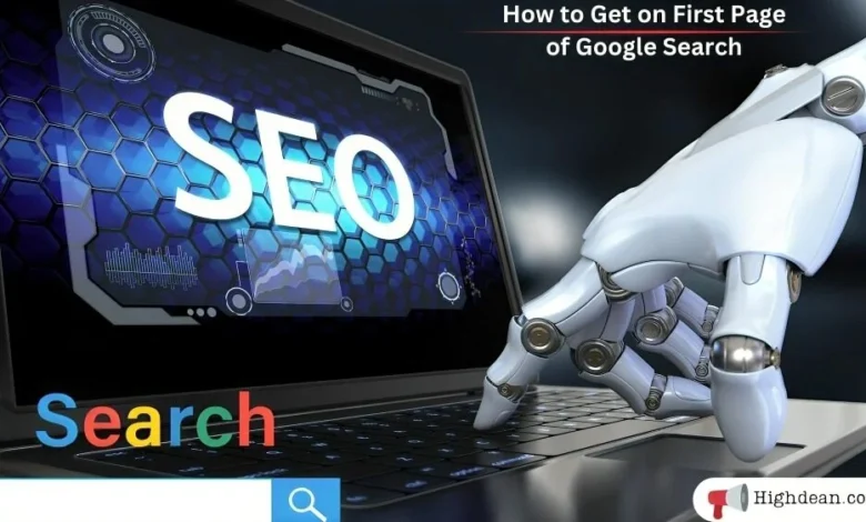 how to get on first page of google search david aziz